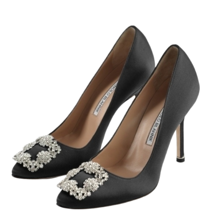 Hangisi - Satin Jewel Buckle Pumps