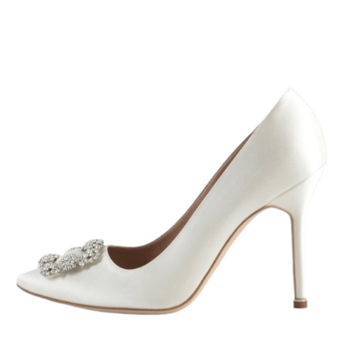 Hangisi - Satin Jewel Buckle Pumps