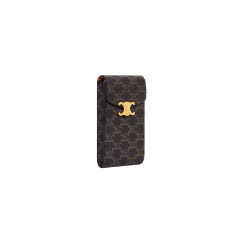 Triomphe canvas cell phone pouch