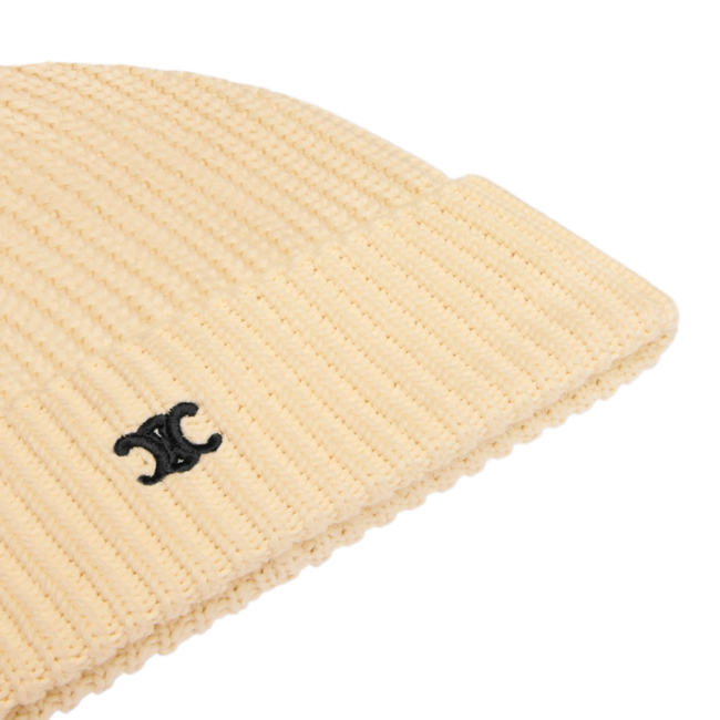 Cotton Triomphe embroidered beanie