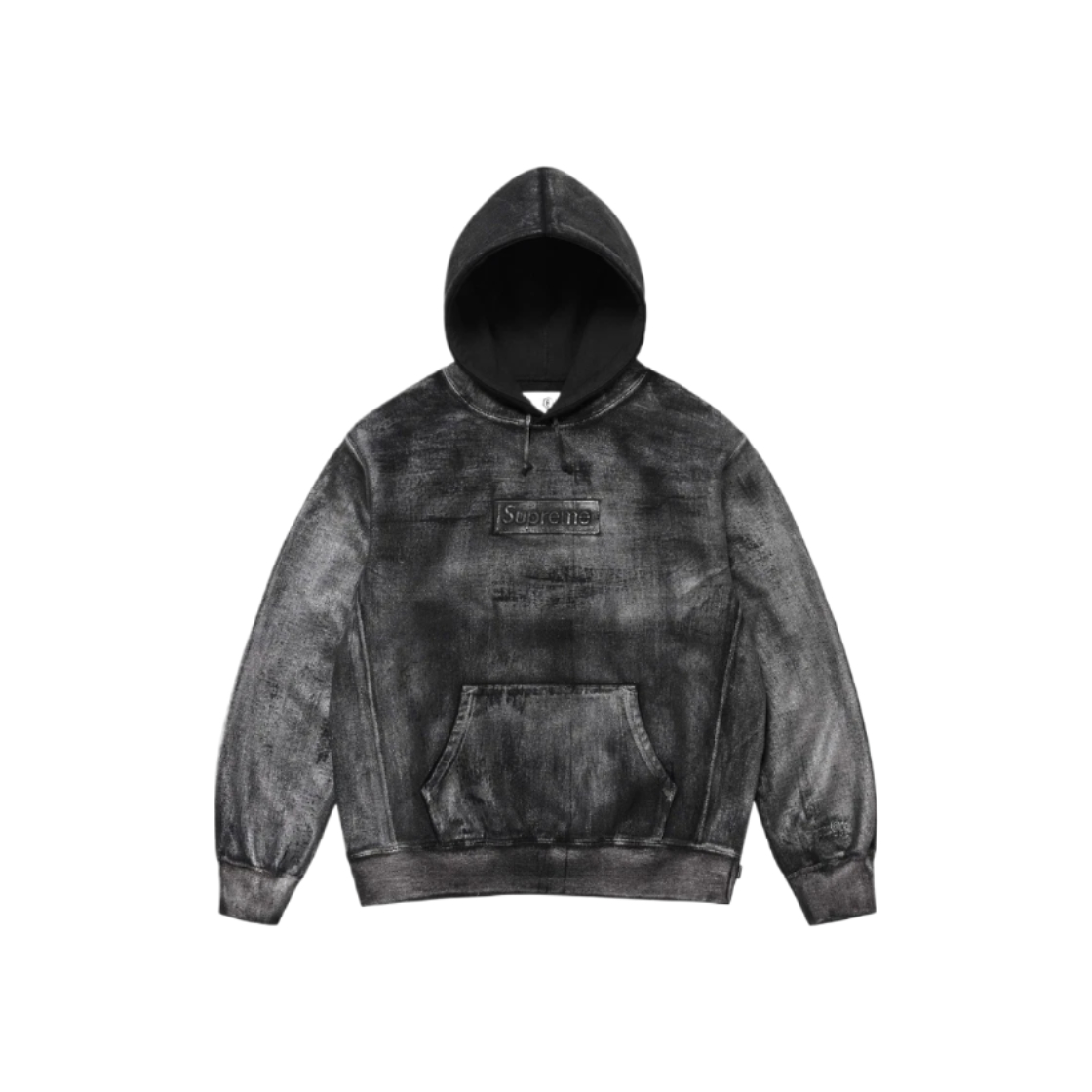 Supreme x MM6 Maison Margiela Foil Box Logo Hooded Sweatshirt Black - 24SS