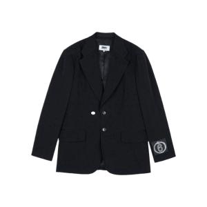 MM6 Logo Patch Wool Blazer Black