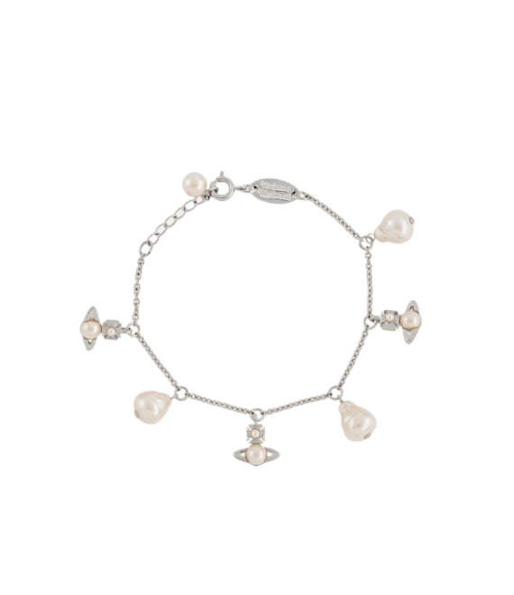 Emiliana Bracelet Platinum Creamrose Pearl