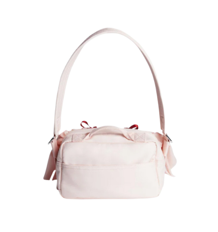 Simone Rocha Frill Multi-Pocket Crossbody Bag Pink Red