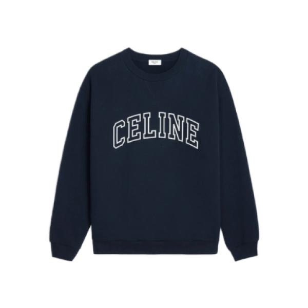 Cotton fleece loose sweatshirt