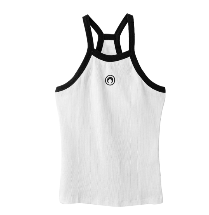 Logo-embroidered stretch-cotton tank top 