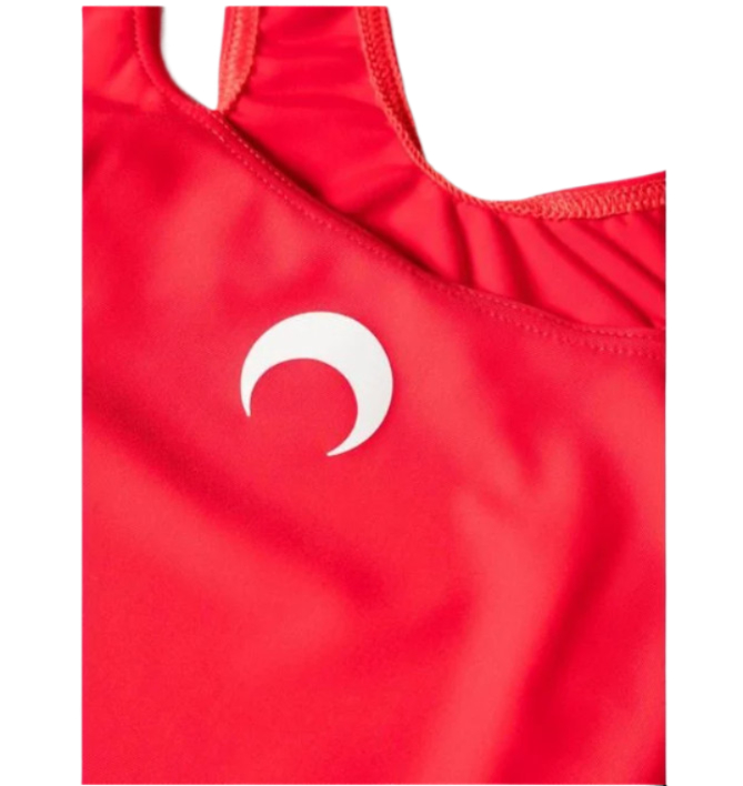 Moon logo print swimsuit