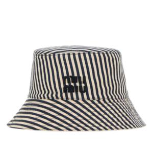 Reversible striped bucket hat