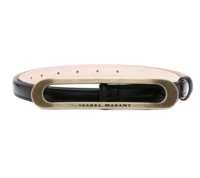 LEYDEN logo buckle leather belt