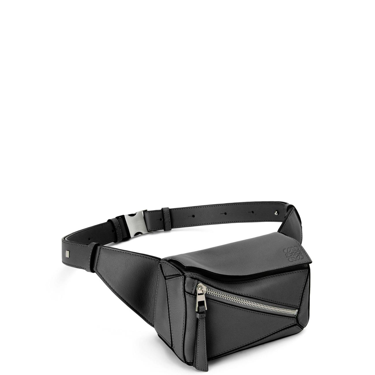 Mini Puzzle bumbag in classic calfskin ( black )