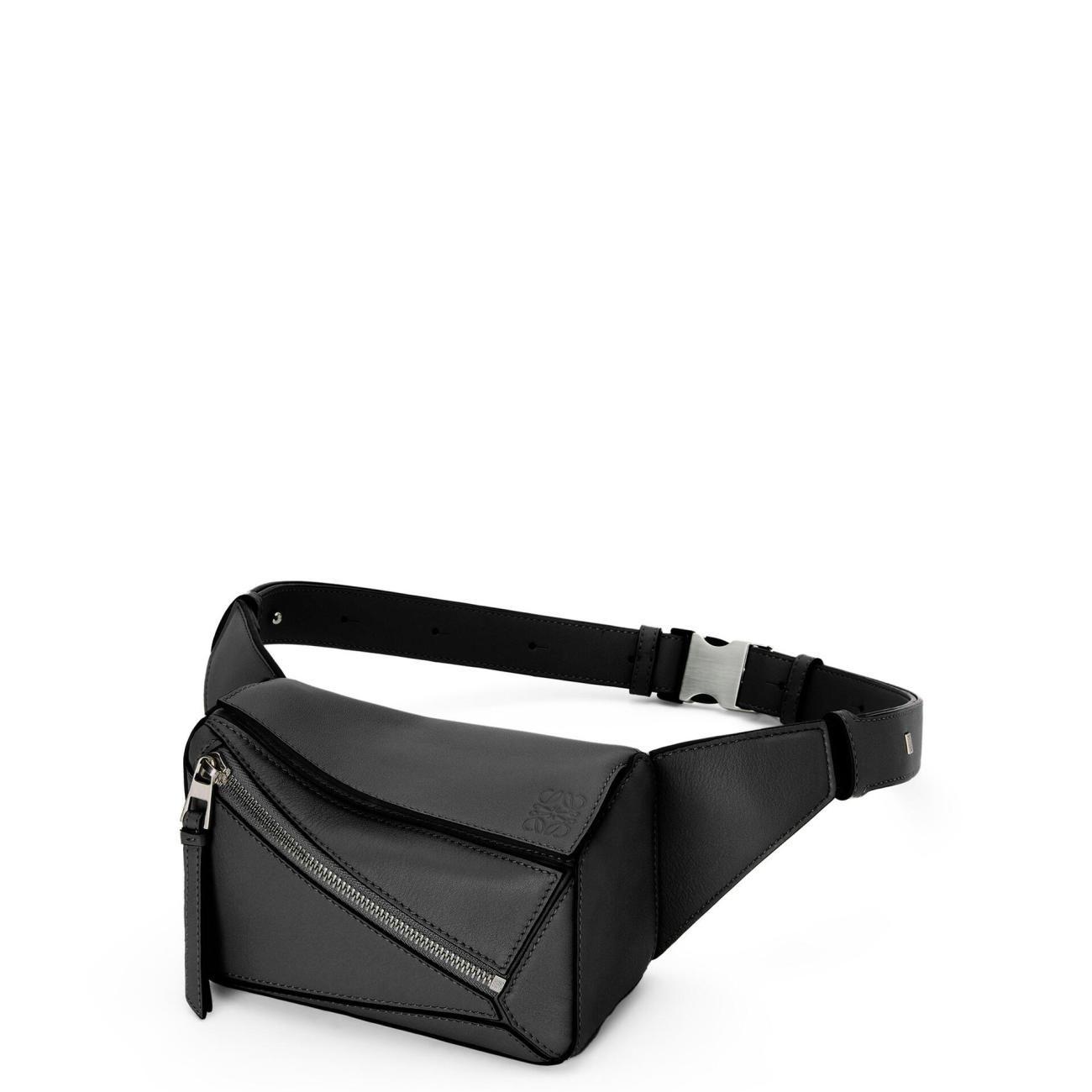 Mini Puzzle bumbag in classic calfskin ( black )