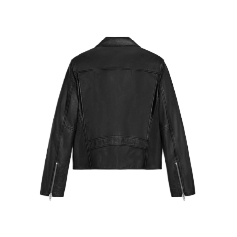 Lambskin straight blouson jacket