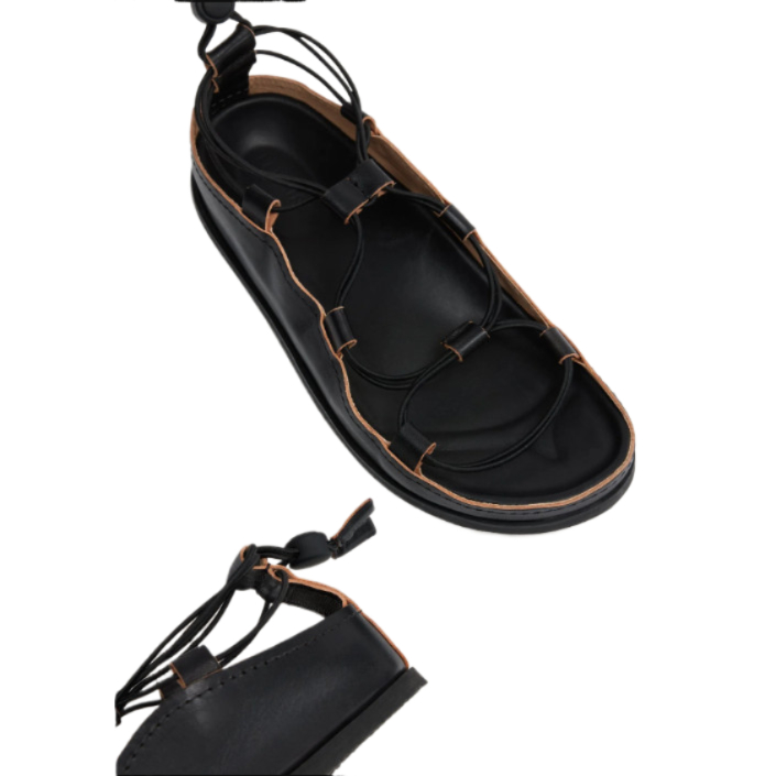 Spartan lace-up leather sandals
