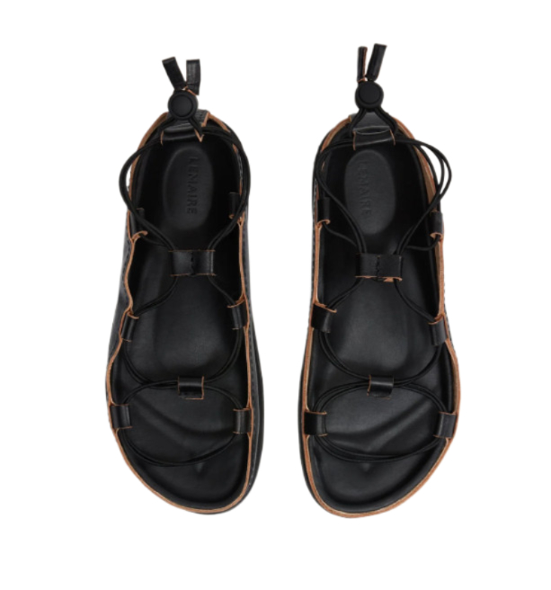 Spartan lace-up leather sandals