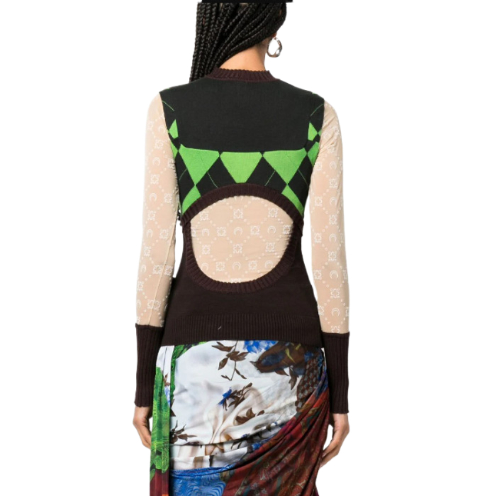 MARINE SERRE Regenerated Patchwork T-Shirt