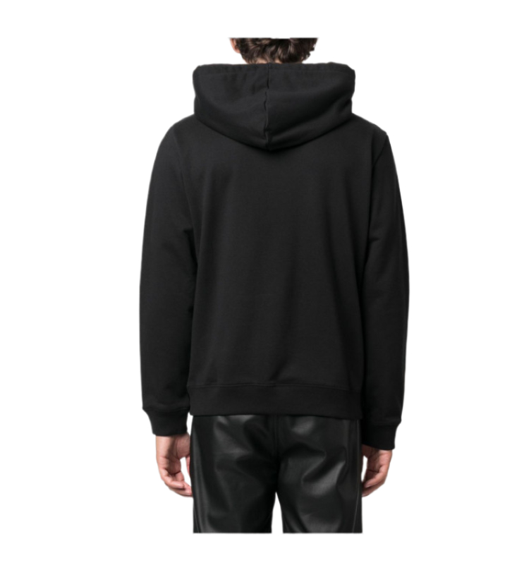 Front logo drawstring hooded top