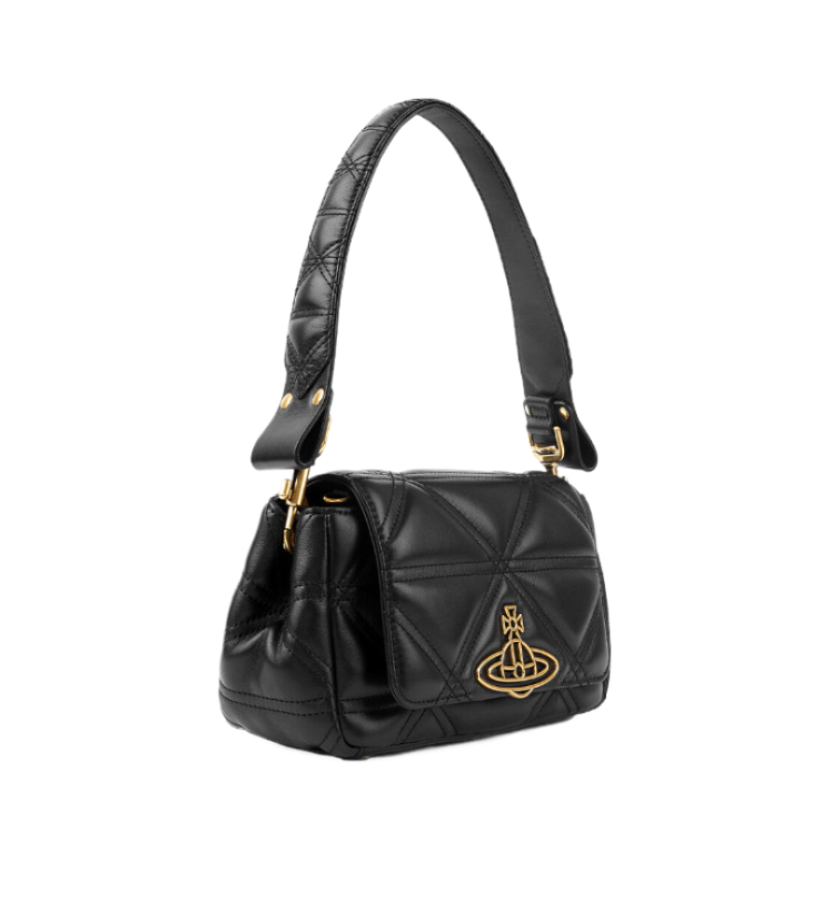 ORB logo plaque quilted shoulder bag