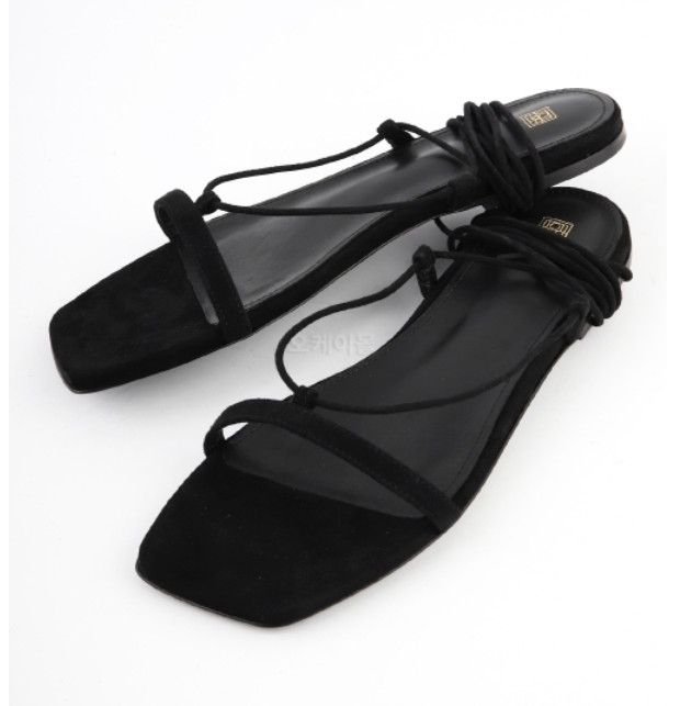 The Suede Tie Sandals