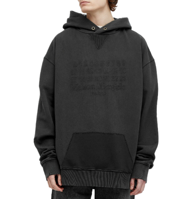 Reverse logo hooded sweatshirt 