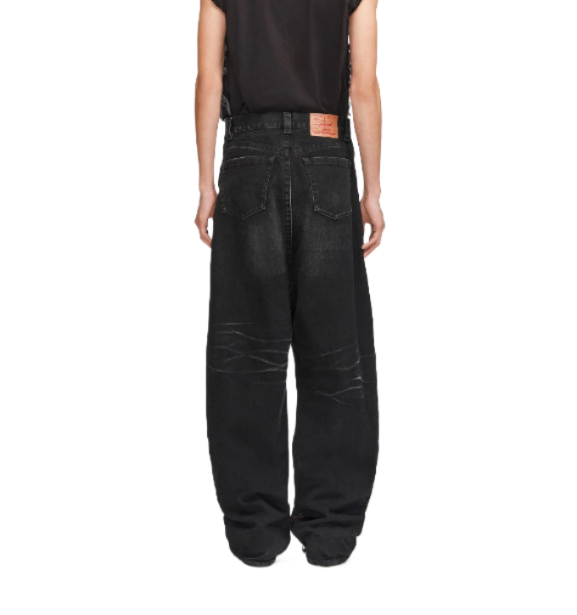 SOUFFLE high waist denim pants 