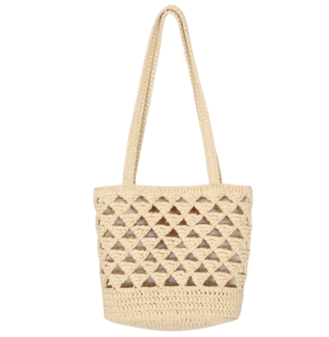 Woven Crochet Tote Bag