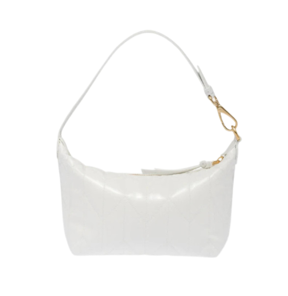 Miu Miu Spirit Matelasse Patent Leather Mini Bag White