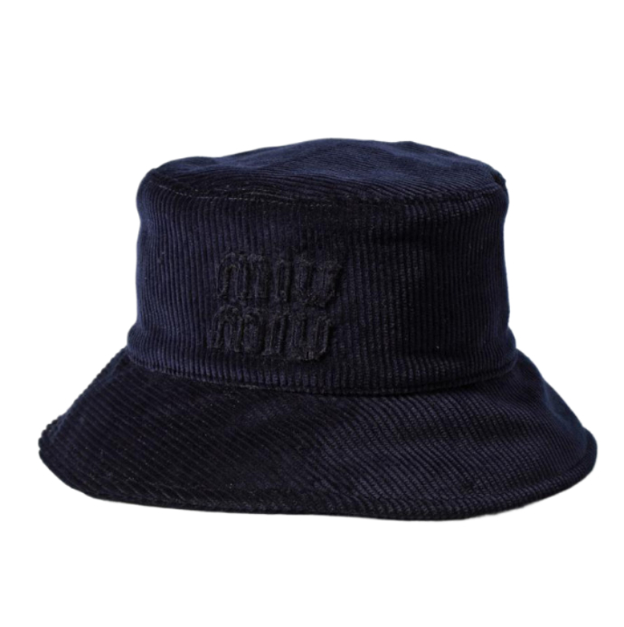 Logo corduroy bucket hat