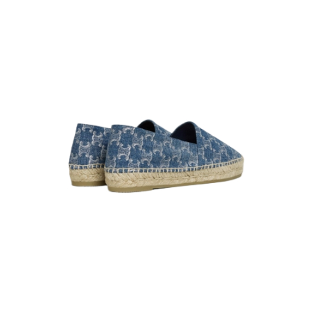 Triope print denim espadrilles