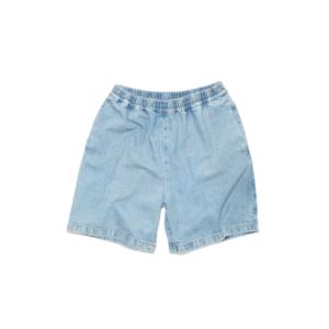 Blue Faded Denim Shorts