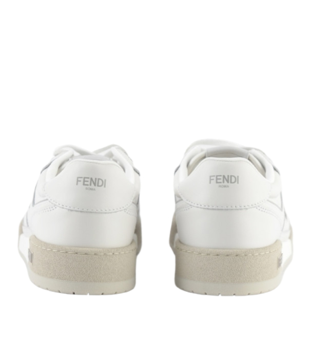 Match leather low-top sneaker