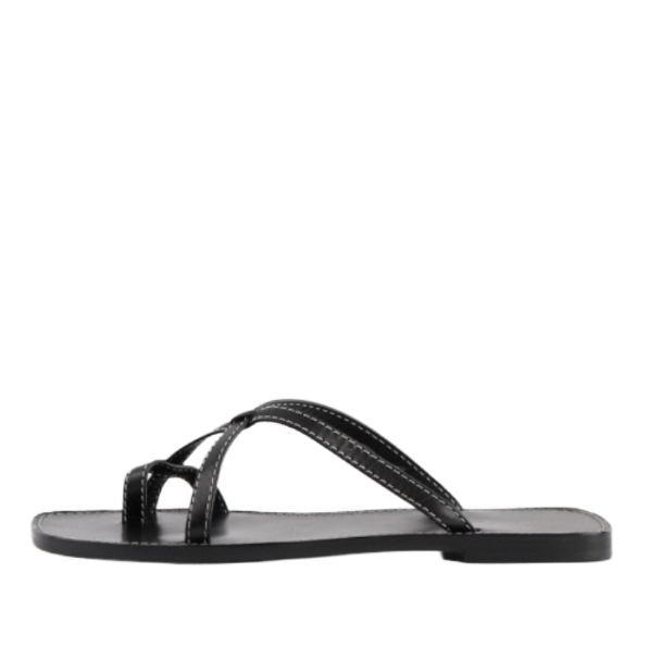 Link leather sandals