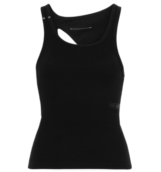 Cotton cut-out tank top