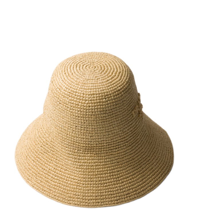 Raffia bucket hat