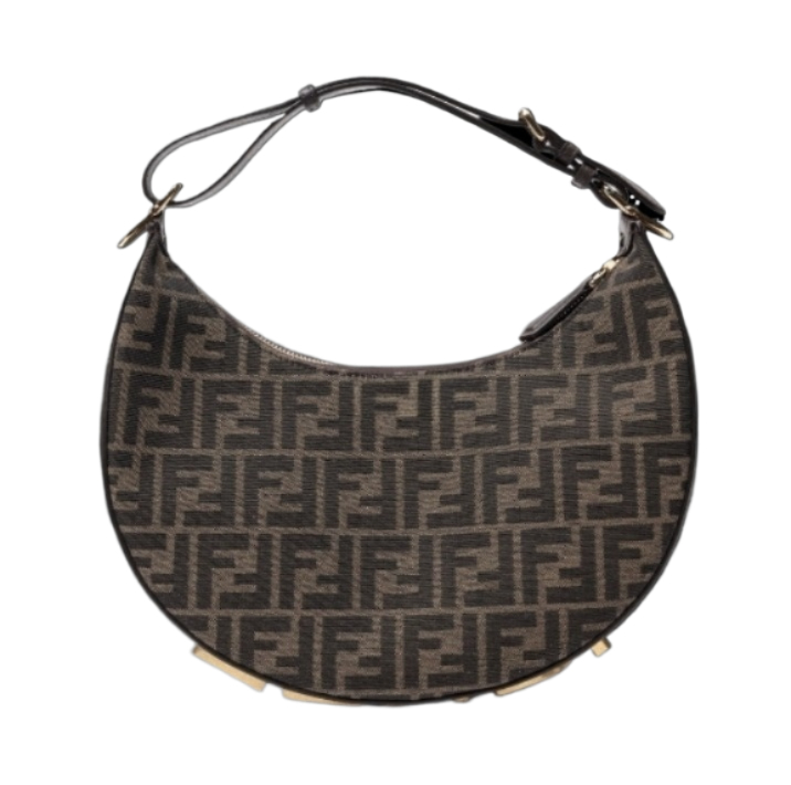 Fendigraphy small fabric hobo bag