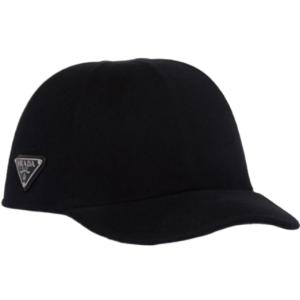 Triangular logo wool ball cap