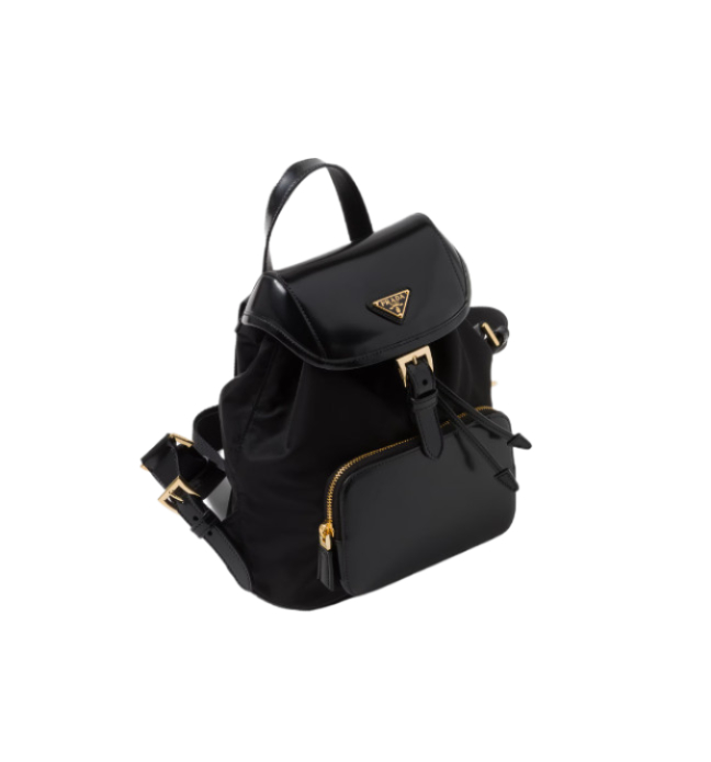 Renylon leather backpack