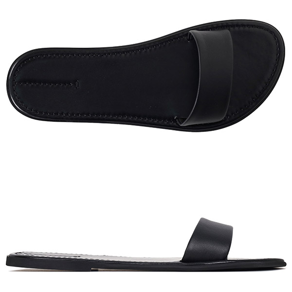 23SS Black Beach Slide Sandals