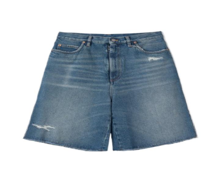 Denim Shorts Pants - Blue