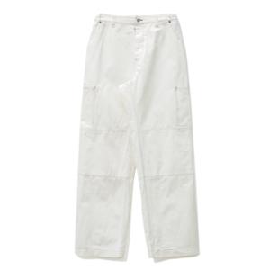 Zipper Detail Loose Pants - Off White