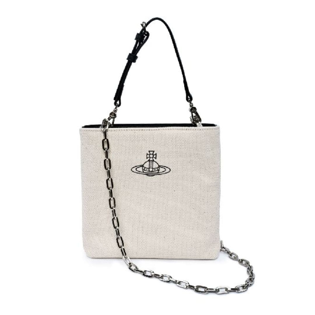 Vivienne Westwood ORB logo canvas cross bag