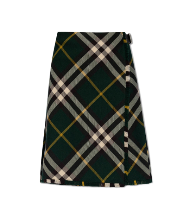 Check wool kilt 