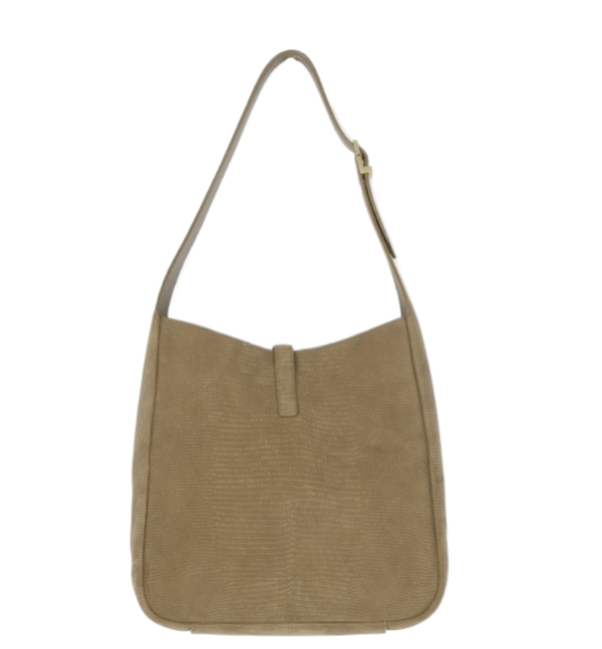 Leather small hobo bag