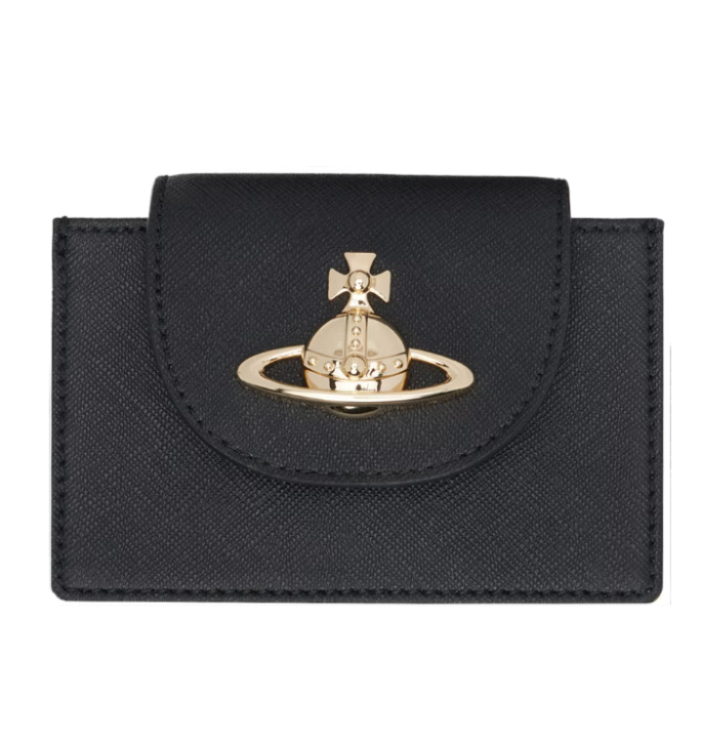 Saffiano Flap Card Holder