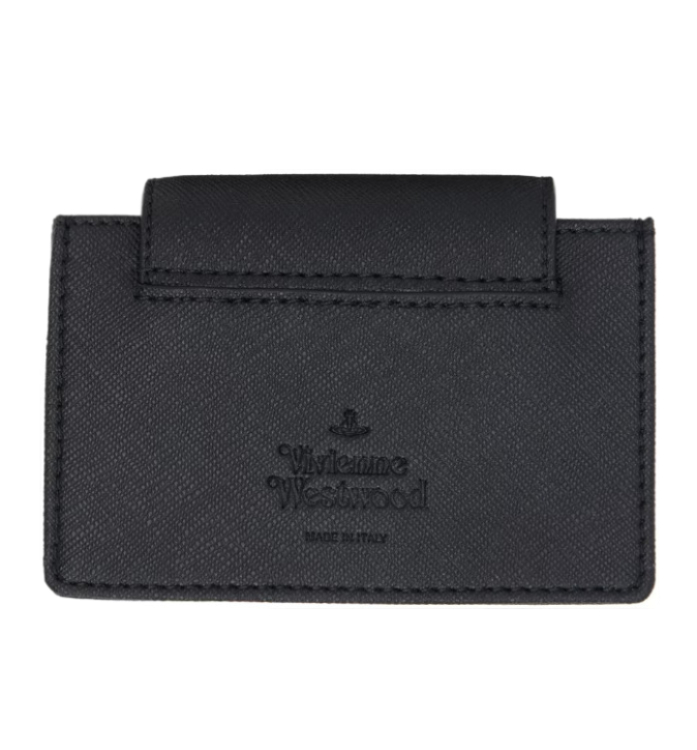 Saffiano Flap Card Holder