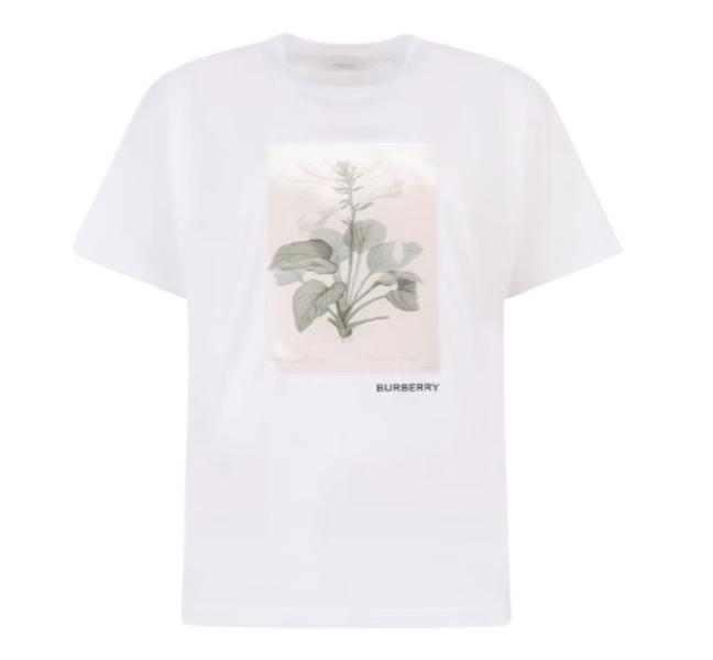 Botanical oversized women's shortsleeved t-shirt