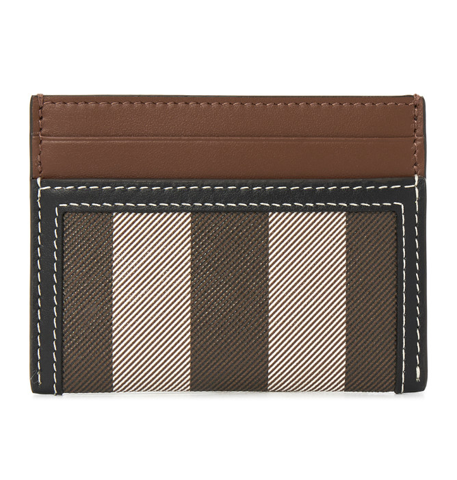 Checked women's card wallet