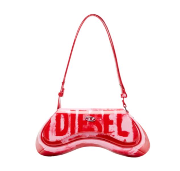 PLAY logo printing shoulder bag