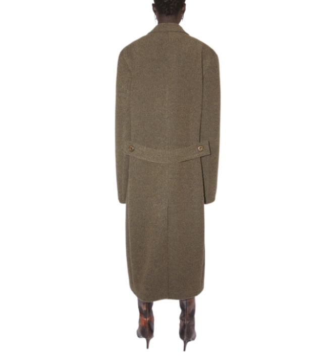 Double breasted wool coat