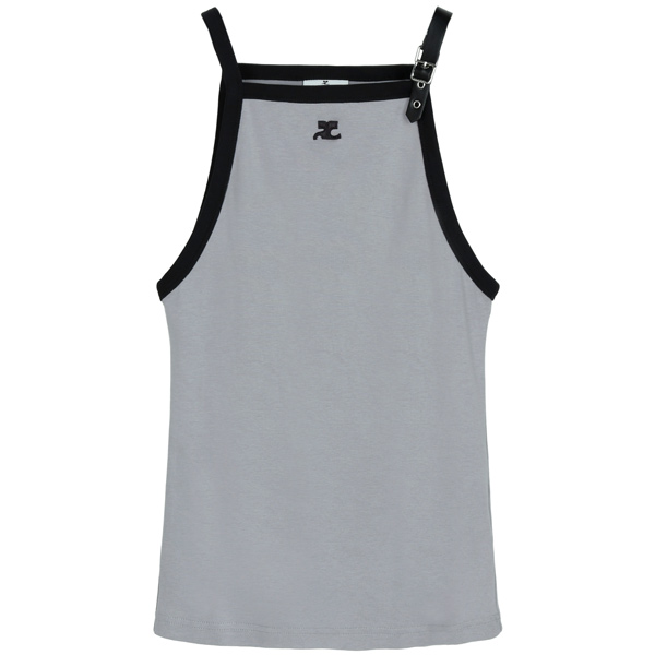 24SS Smoked Gray Buckle Tank Top