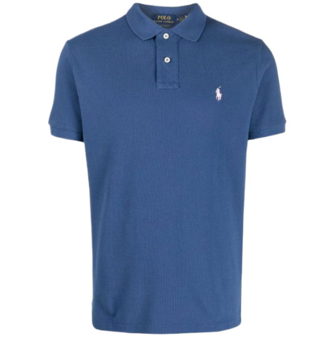 Pony logo embroidered polo short sleeve shirt